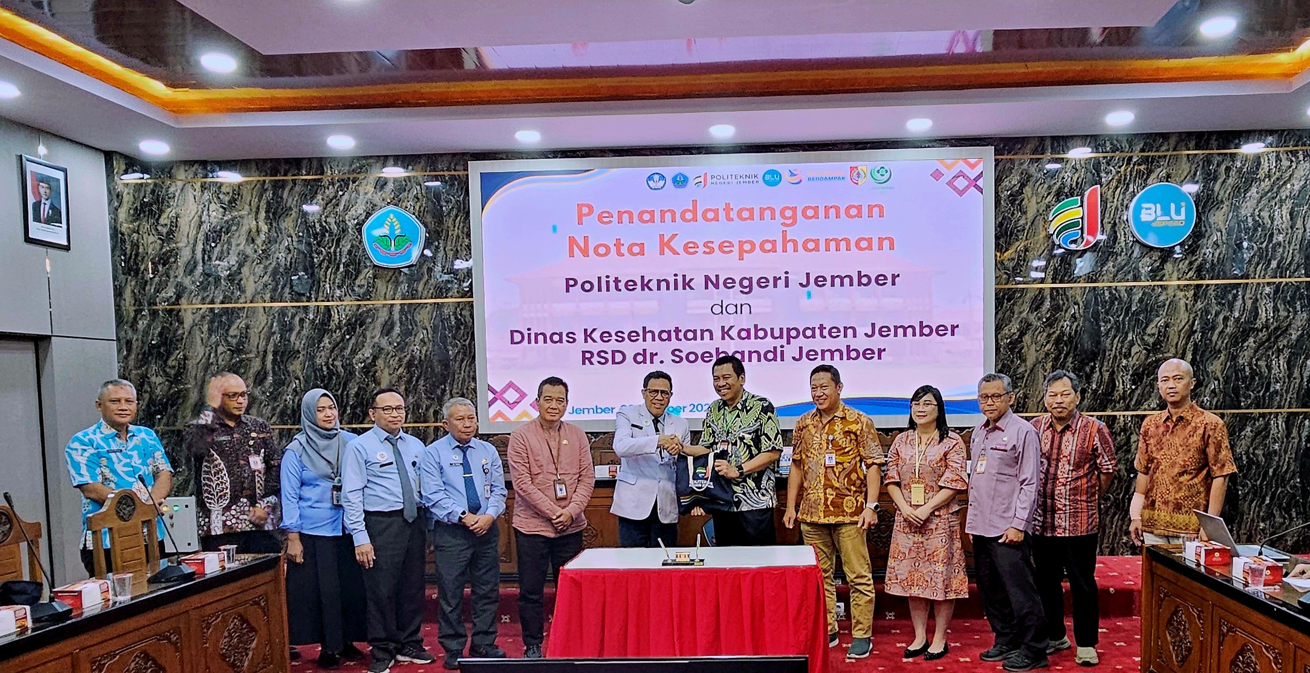 Penandatanganan Nota Kesepahaman antara Polije dng Dinas Kesehatan Jember & RSD dr. Soebandi Jember thumbnail