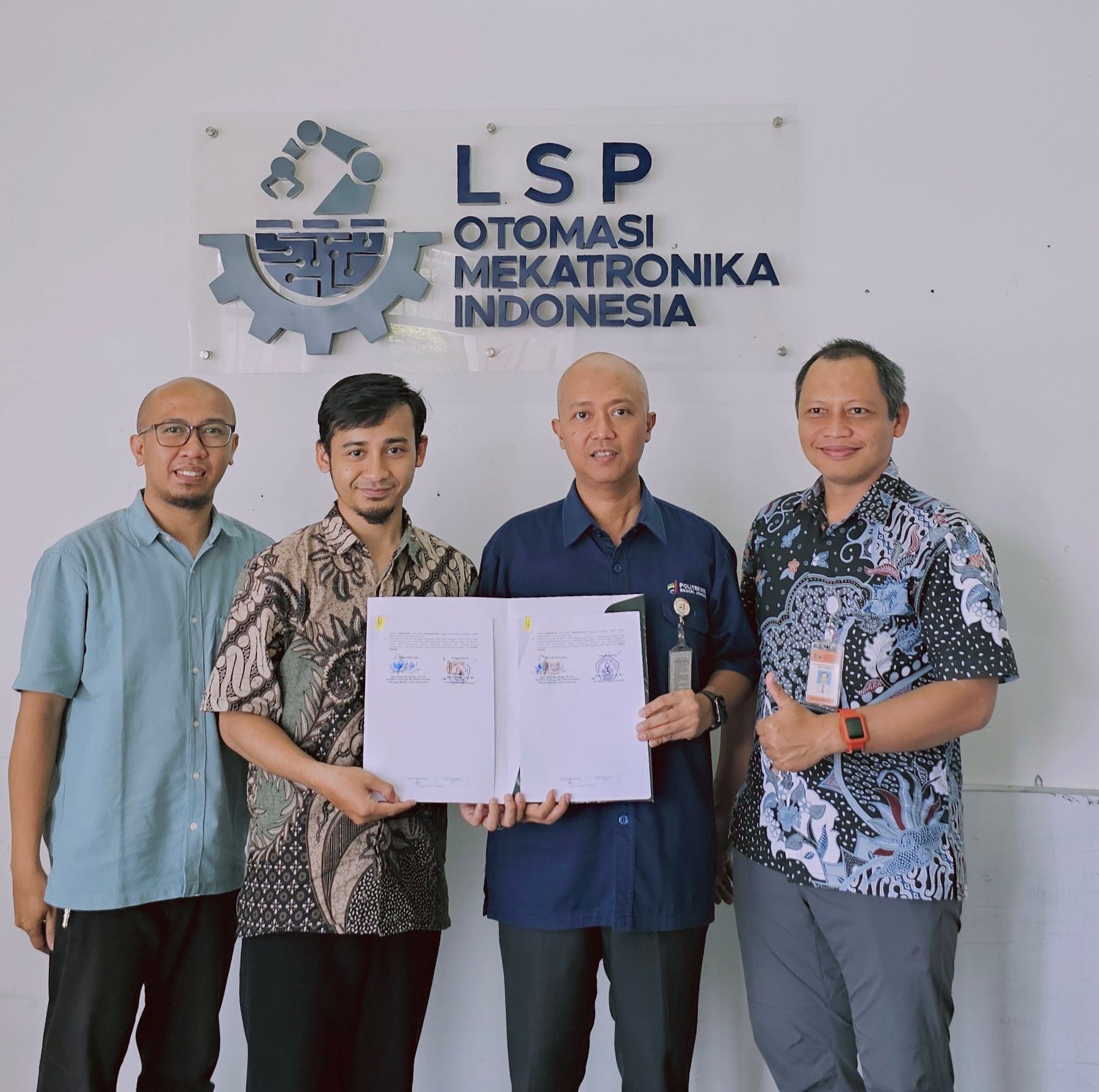 Penandatanganan Nota Kesepahaman antara Polije dengan LSP P3 Otomasi Mekatronika Indonesia