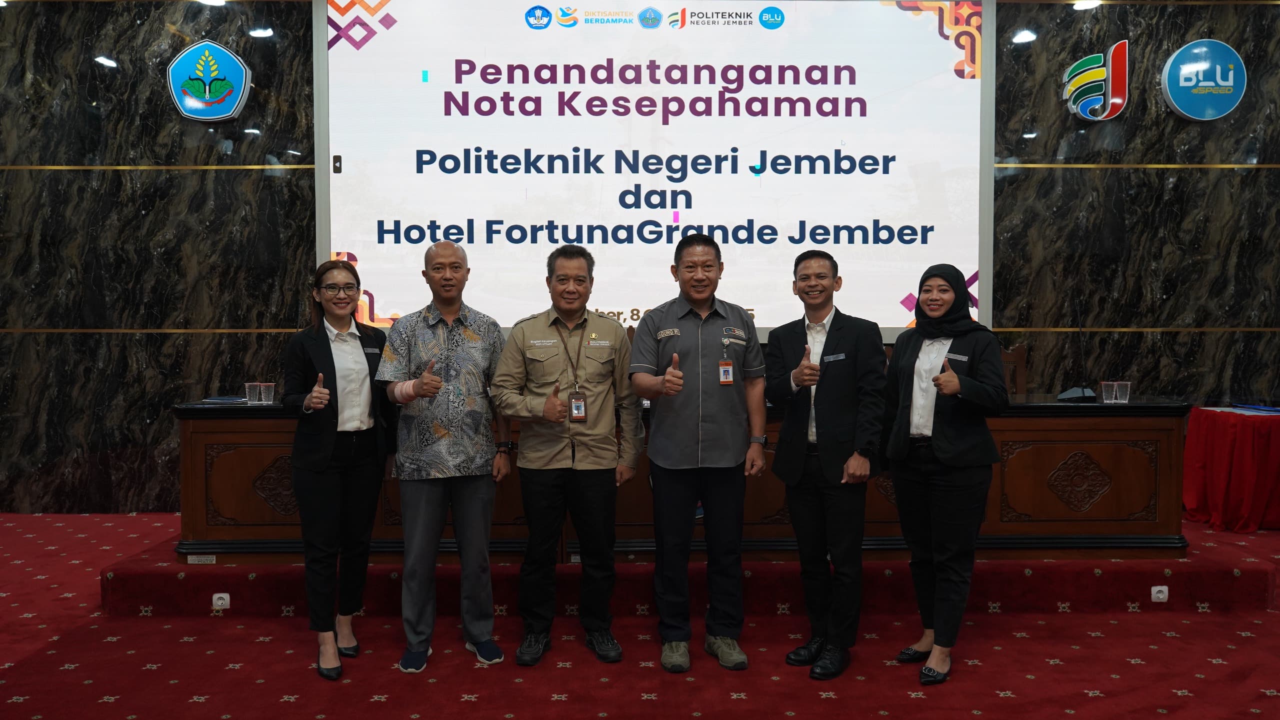 Penandatanganan Nota Kesepahaman antara Polije dengan Hotel Fortuna Grande Jember thumbnail